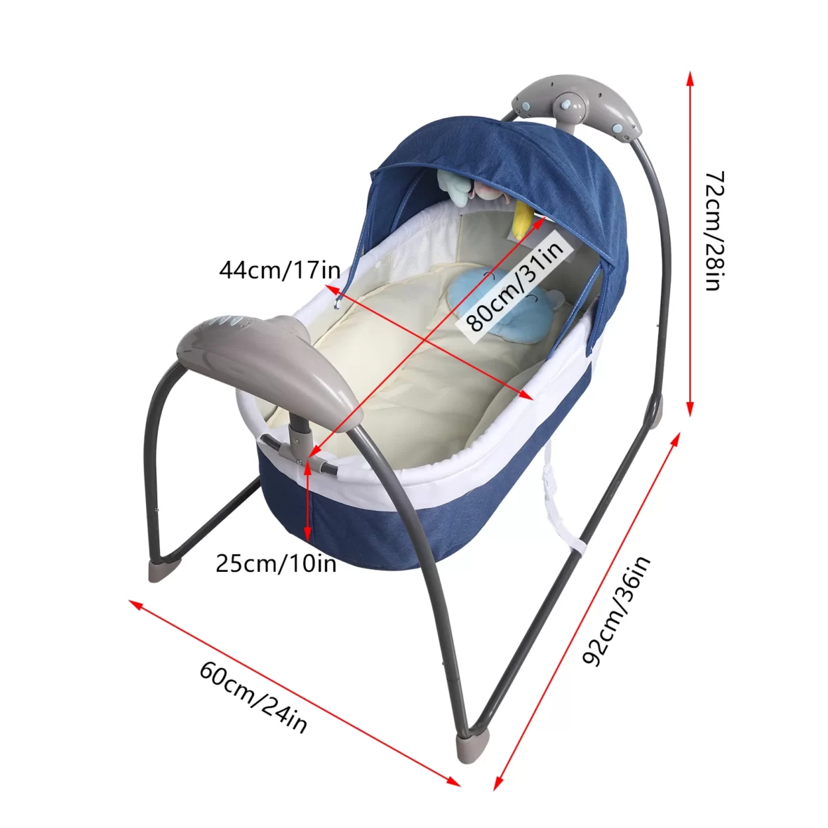 Baby-Cot-3-Speed-Auto-Swing-Electric-Baby-Swing-Baby-Bouncer-Baby-Lounger-Cradle-up-to-4