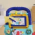 Baby Walker Early Educational Learning Walking Pushing Wheel Activity Musical Drag Car Toy For Infant 0 3