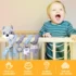 Car Seat Toys Infant Baby Fox Spiral Plush Activity Hanging Stroller Bar Crib Bassinet Mobile with 3