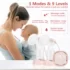 NCVI Double Electric Breast Pumps 3 modes 9 levels Protable Dual Breastfeeding Milk Pump Night Light 2