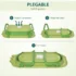 kf H77e7a01e169d4c6bb7e255733e63f11ey HOMCOM Folding Baby Bathtub for Newborn 3 Years 50 Liters with Comfortable Cushion and Folding Legs