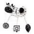 kf S3c289776d27040aaa782ad3fb5cb410df New Black And White Baby Bed Hanging Toy Hanging Spiral Rattle Cart Pendant Interactive Early Education