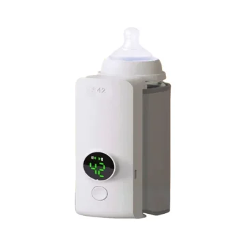 Aquecedor de Biberões Recargável com 6 Níveis de Ajuste e Display de Temperatura